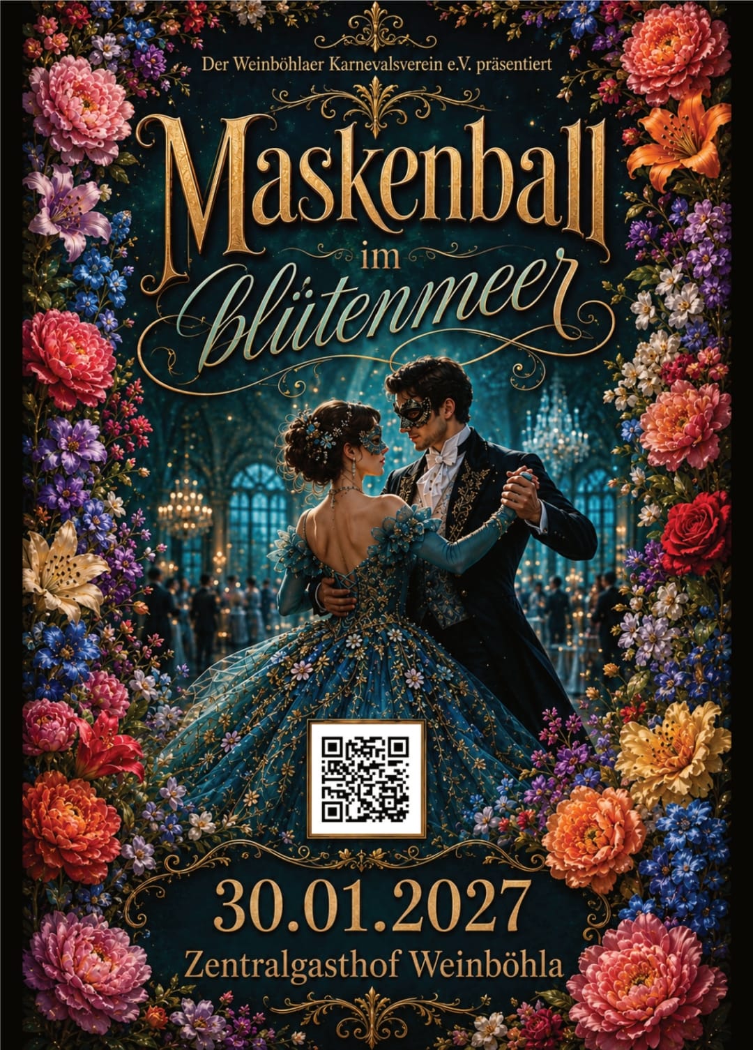 Maskenball im Blütenmeer